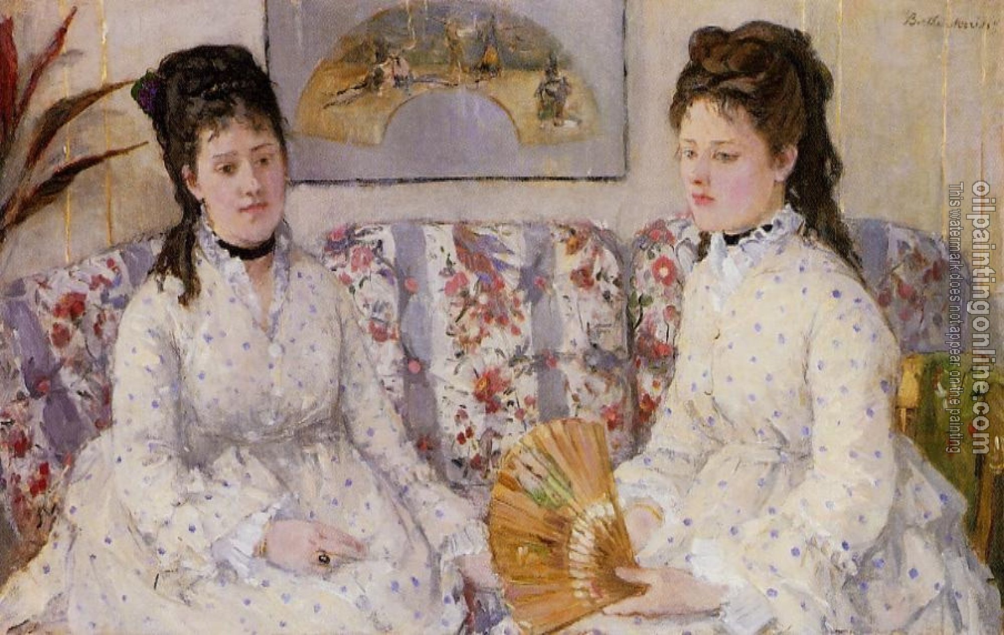 Morisot, Berthe - Two Sisters on a Couch